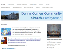 Tablet Screenshot of dunnscornerschurch.org